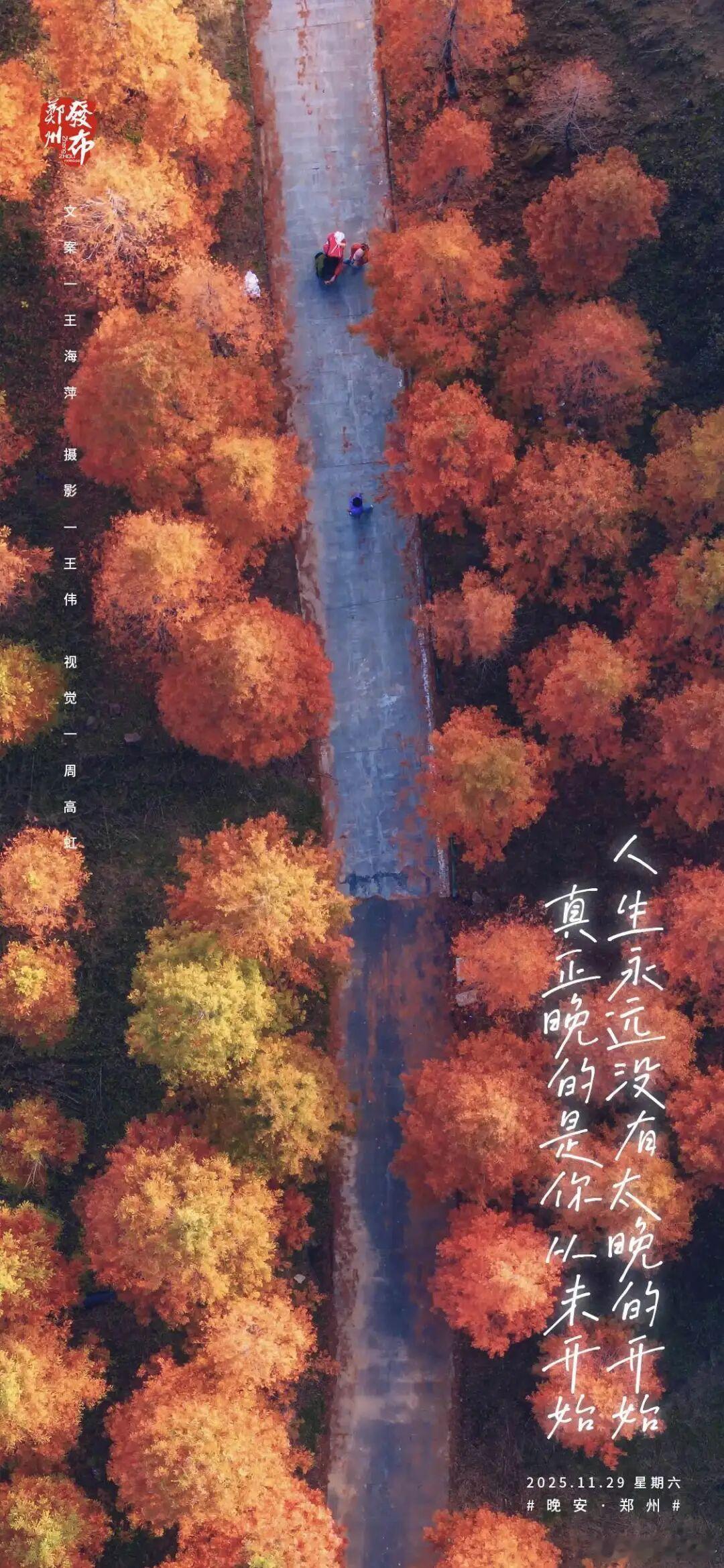 郑州【晚安海报】人生永远没有太晚的开始，真正晚的是你从未开始。晚安，郑州！ 