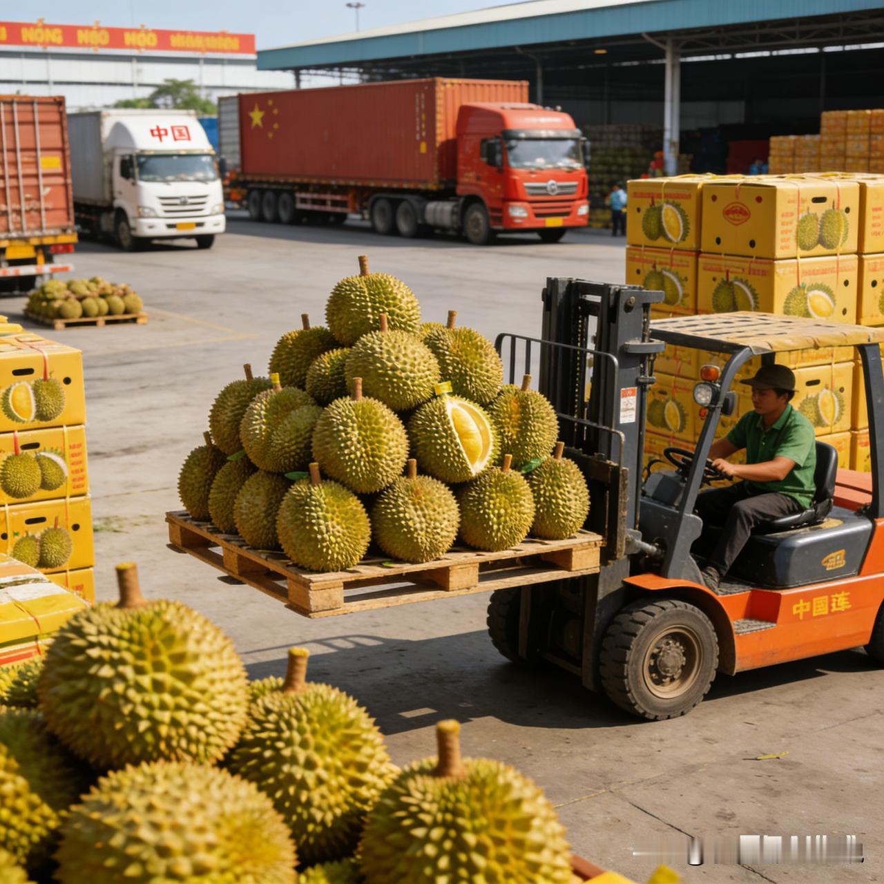 越南海关数据显示，今年前10个月越南的榴梿出口额突破33亿3000万美元，同比增