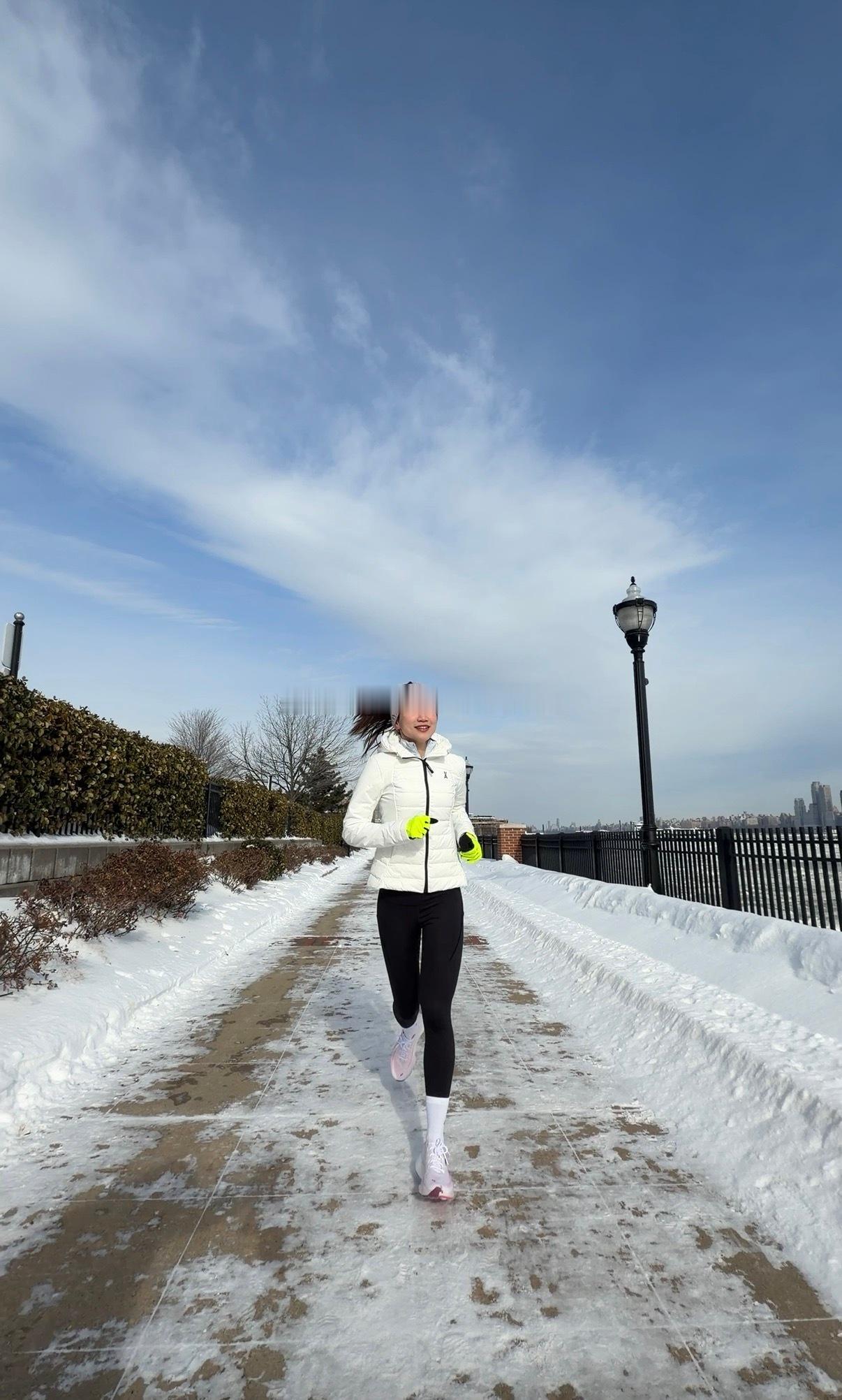 纽约零下16°C跑步什么感觉？世纪暴雪末日上飞机前利索的拉了32km课表安安心心
