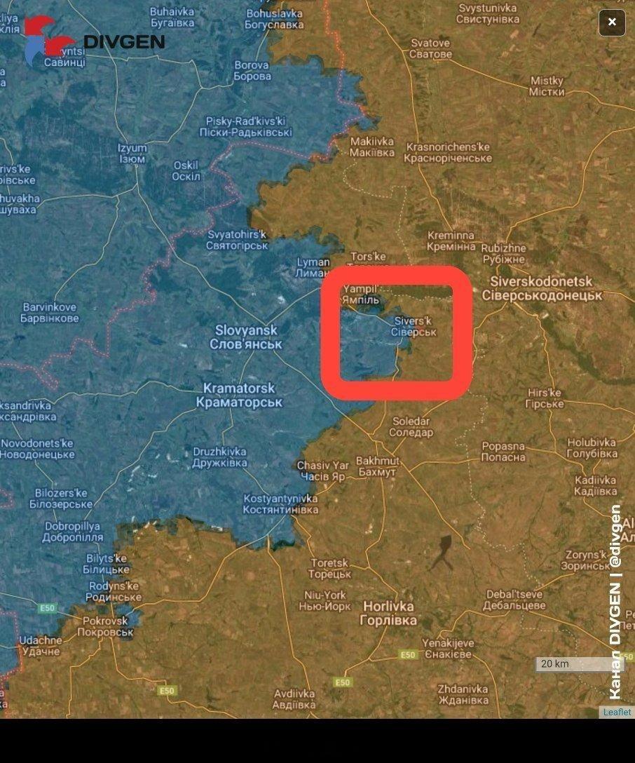 俄乌冲突 塞韦尔斯克。乌克兰防御部队在塞韦尔斯克东郊的防御工事线最终失守。俄军突