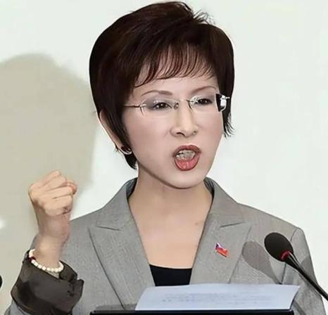 北京秋天的风刮得国旗呼呼响，70多岁的洪秀柱拄着拐杖走上天安门观礼台时，好多人都