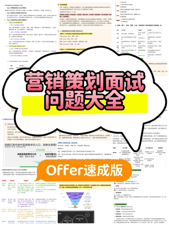 国庆后offer到手！营销策划面试速成攻略↓