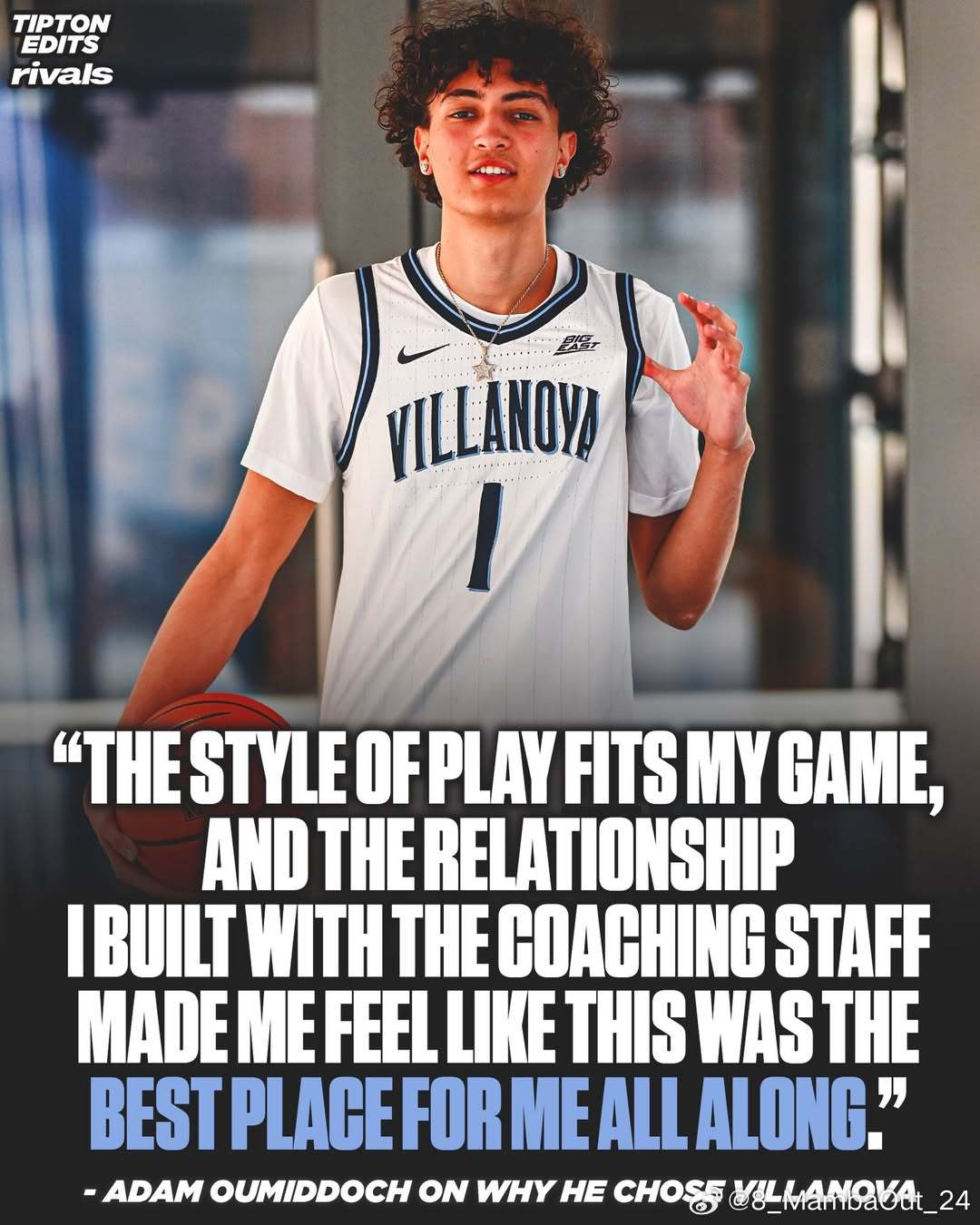 2026届Top 50高中生Adam Oumiddoch放弃加盟圣约翰大学，承诺