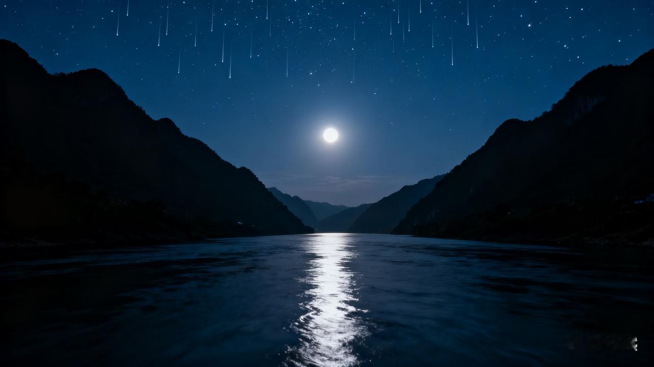 上联：月落一江水。如何对下联星垂两岸山