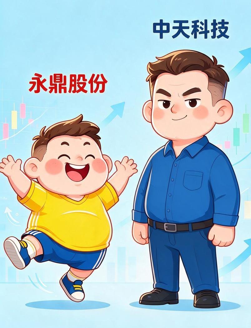 永鼎股份与中天科技一对好兄弟，调皮的小兄弟永鼎涨跌都比稳健大哥中天活跃得多！
 