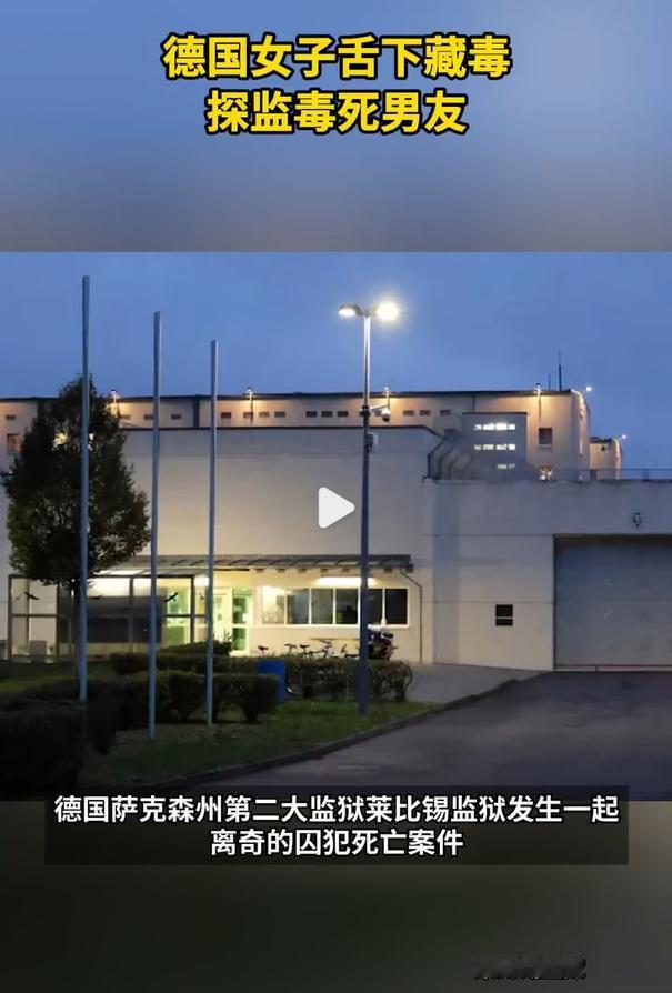 德国女子舌下藏毒探监毒死男友，起初以为女友是要毒死男友，其实是女友给在监狱里的男