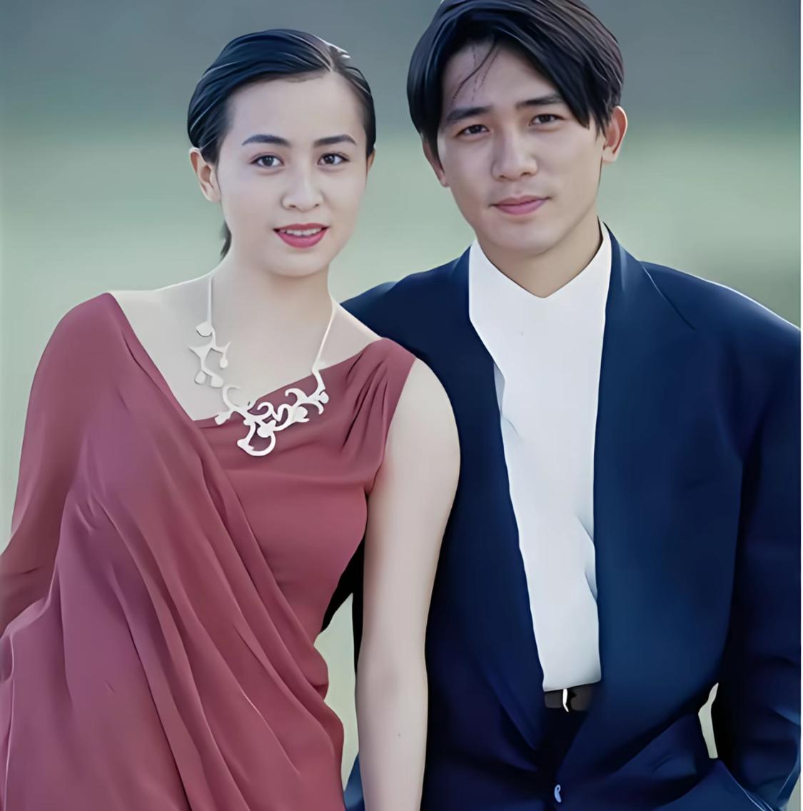 年轻的刘嘉玲、梁朝伟