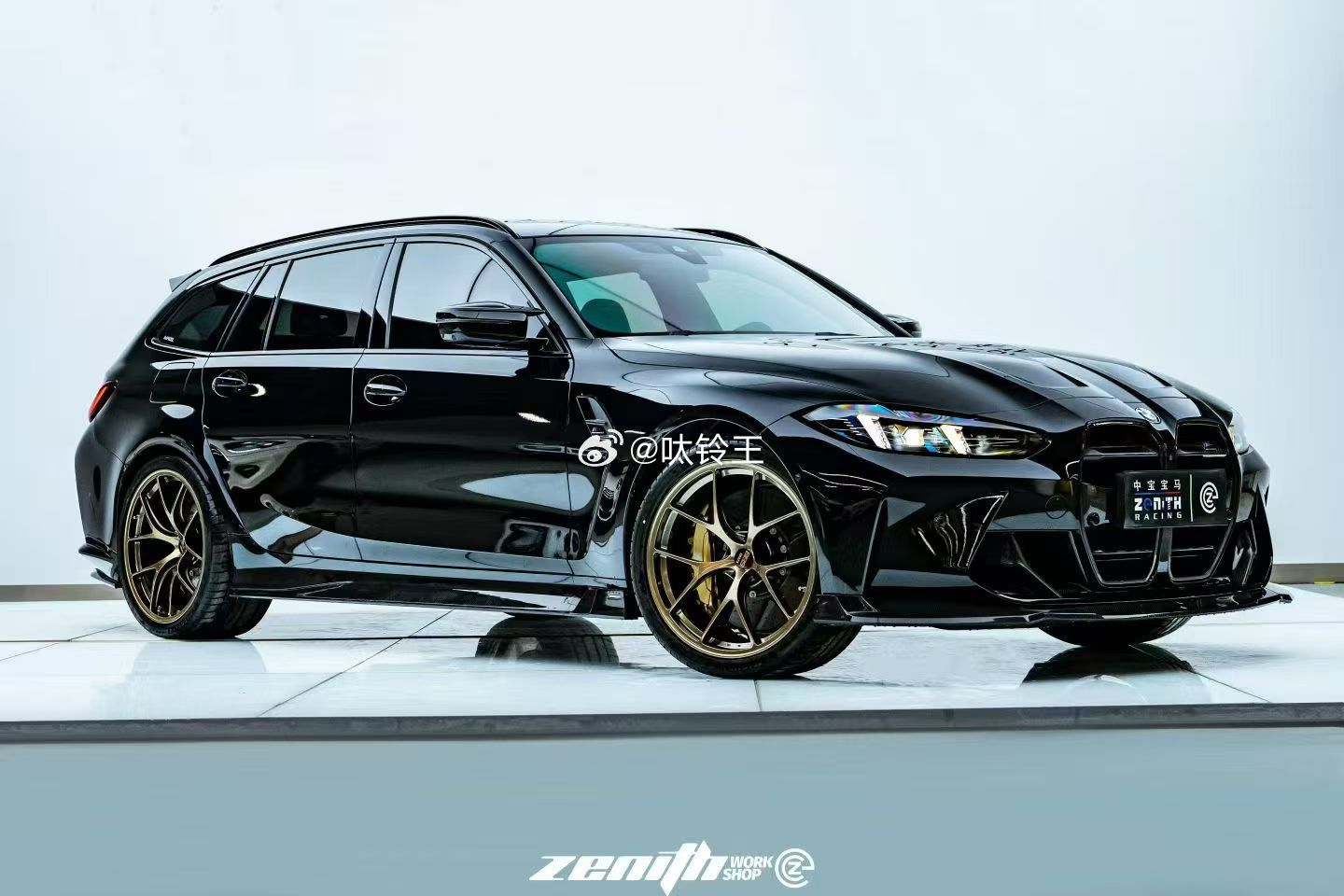 宝马M3 Touning G81升级BBS RI-D铃王 DG 锻造轮毂 