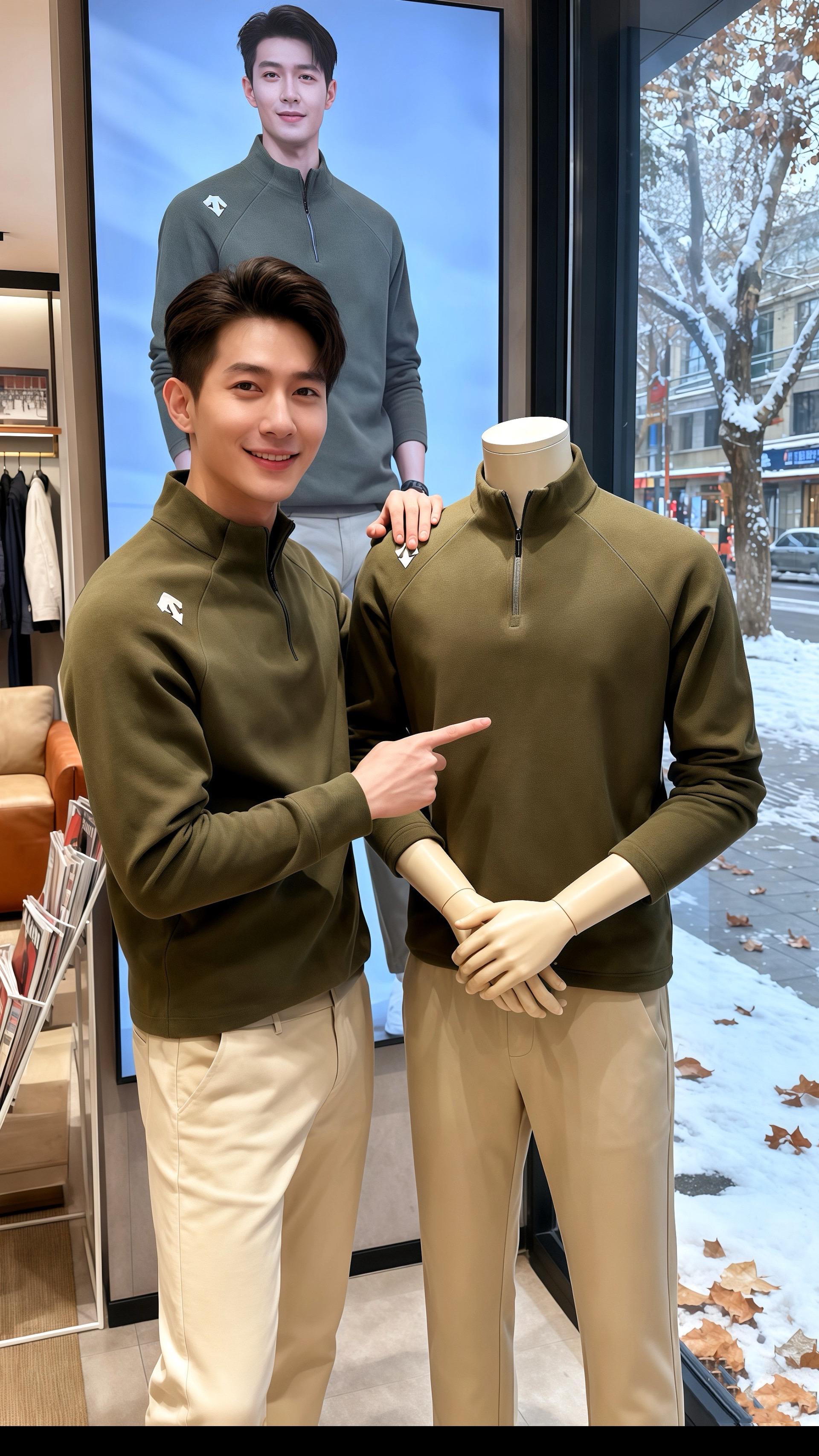 许妍第一次见到皓明，是在深秋的街角咖啡馆。他穿了一件橄榄绿的半拉链上衣...