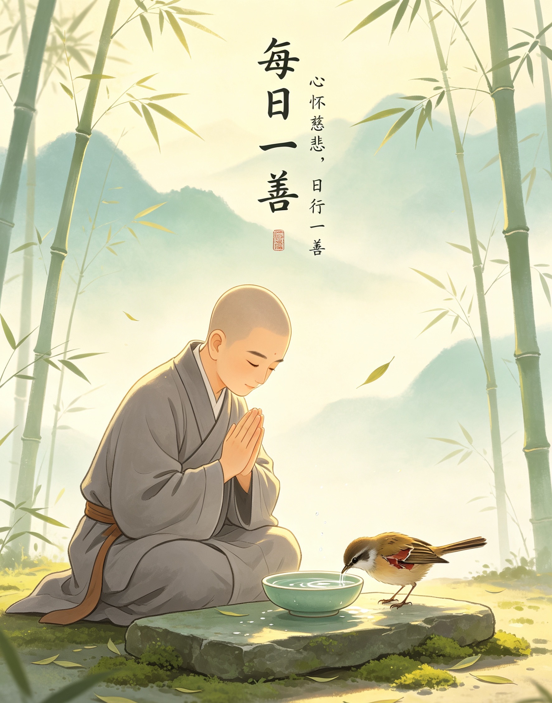 交易修心，做人修善。少一分算计，多一分包容。心怀慈悲，万事从容。 
