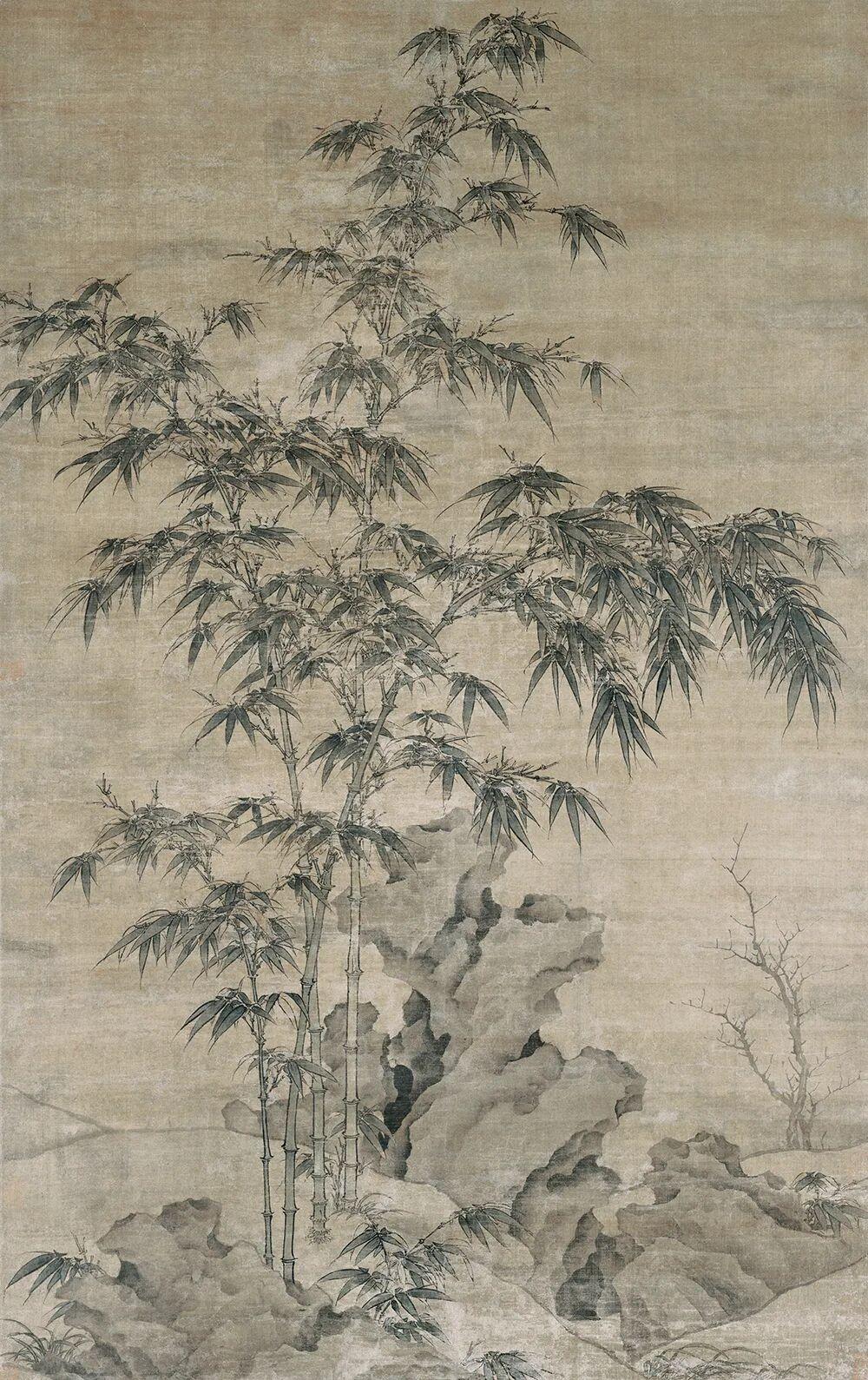 元 李衎《双钩竹图》：双钩绝了！
——这竹子是元代“写实派”天花板，双钩勾得比描