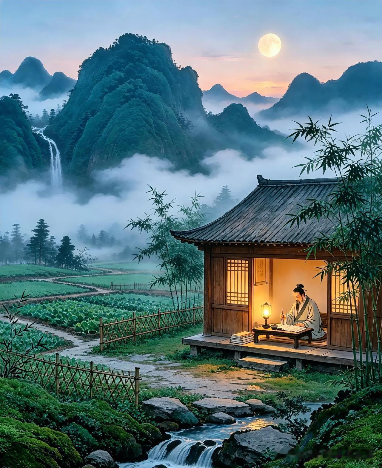 上联：蓬门秋草寒灯影
下联：有请雅士[玫瑰][玫瑰][玫瑰]