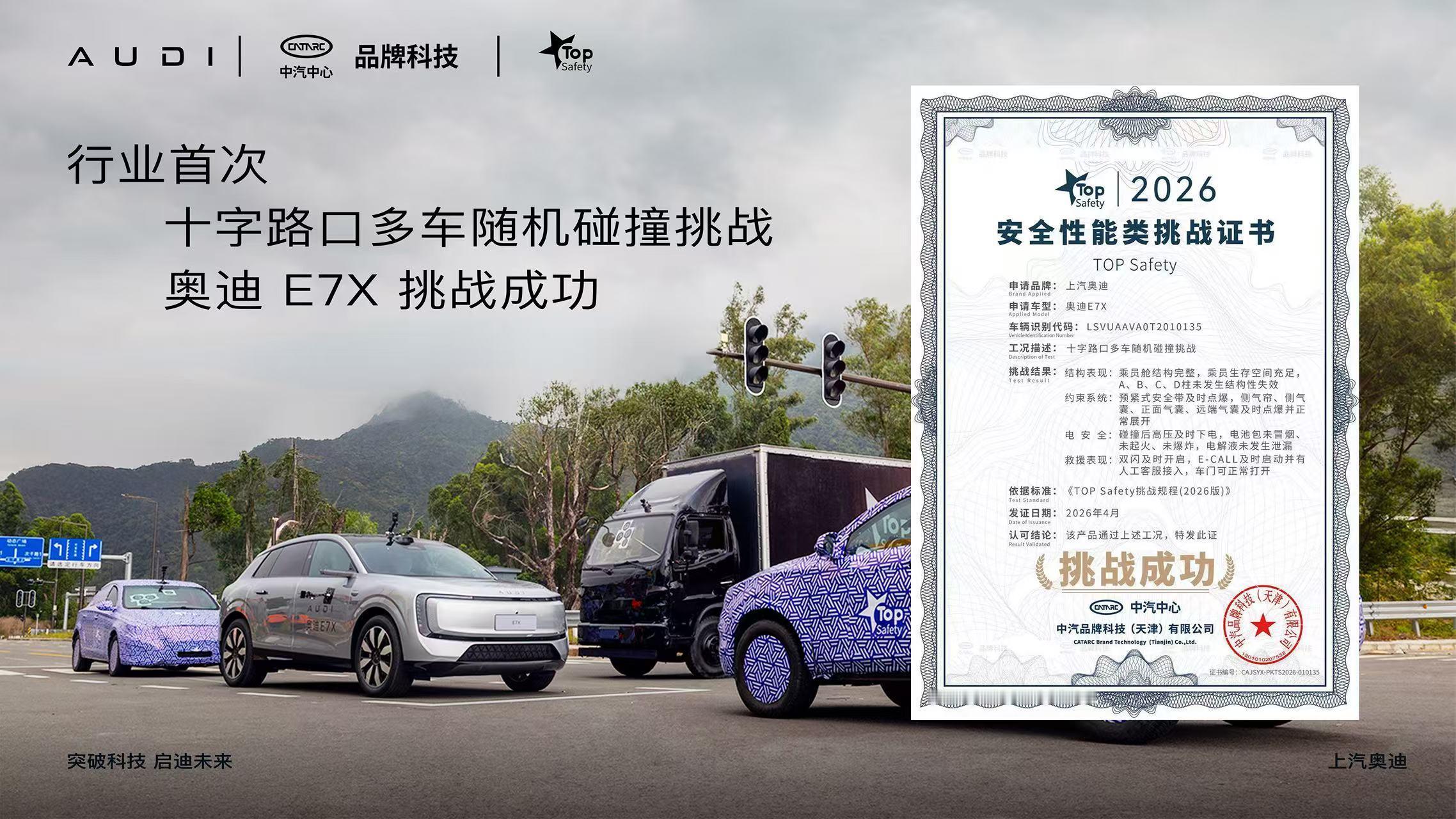 奥迪E7X预售28.98万元起奥迪E7X公布预售价了，28.98万起，这个价格诚