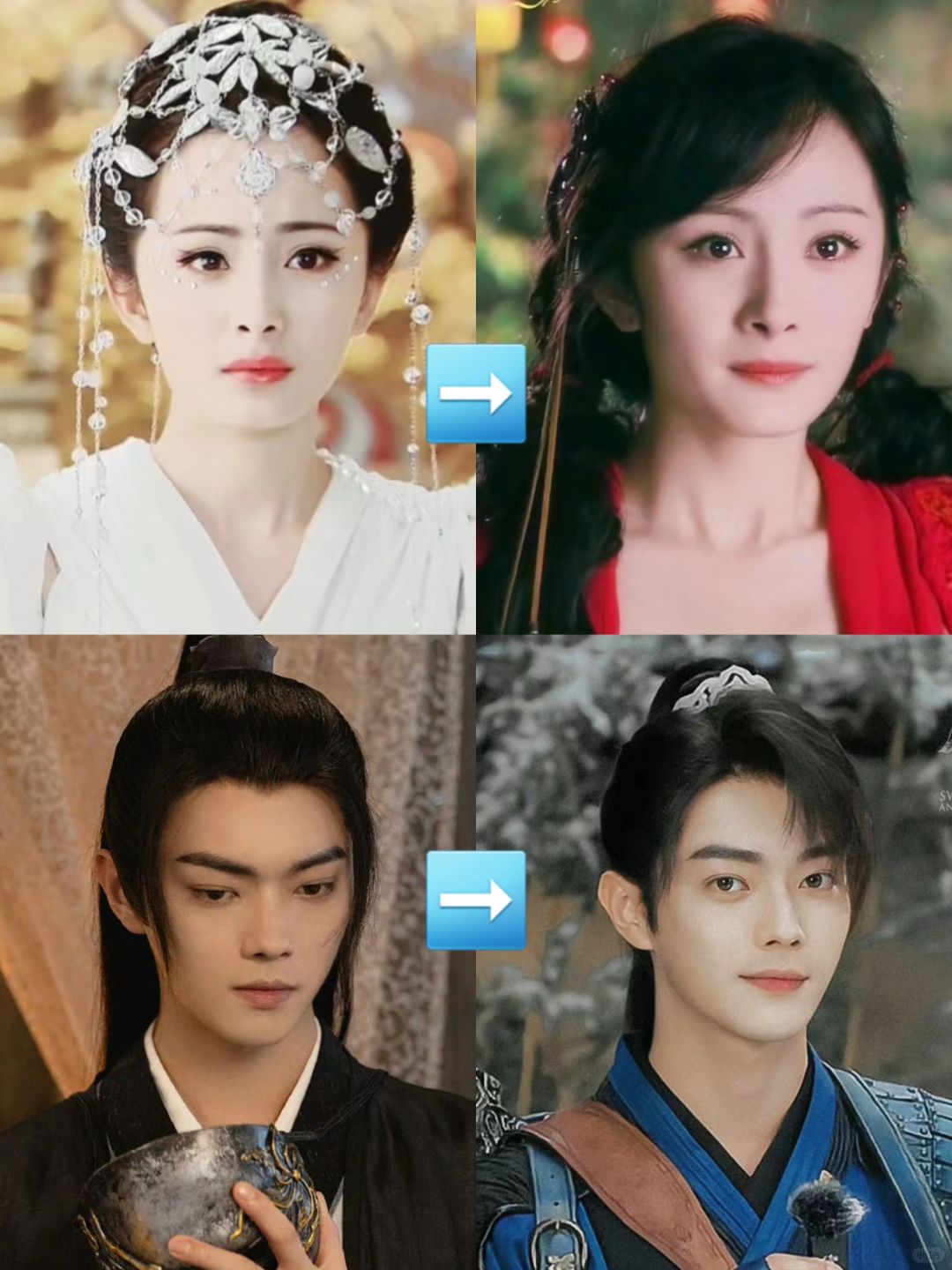 今朝和扁络桓就像是雪见和夕瑶，但故事更虐