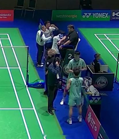2026年德国羽毛球公开赛 陶导客串一下一百分的临场教练 