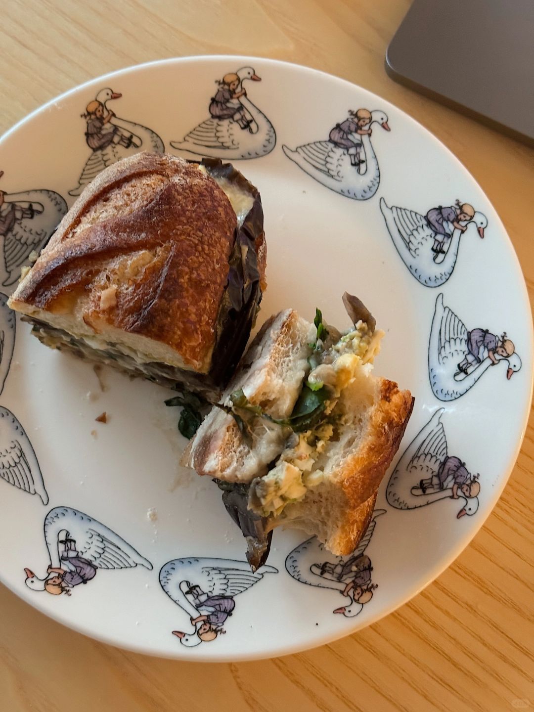 茄子鸡蛋酱三明治🍆