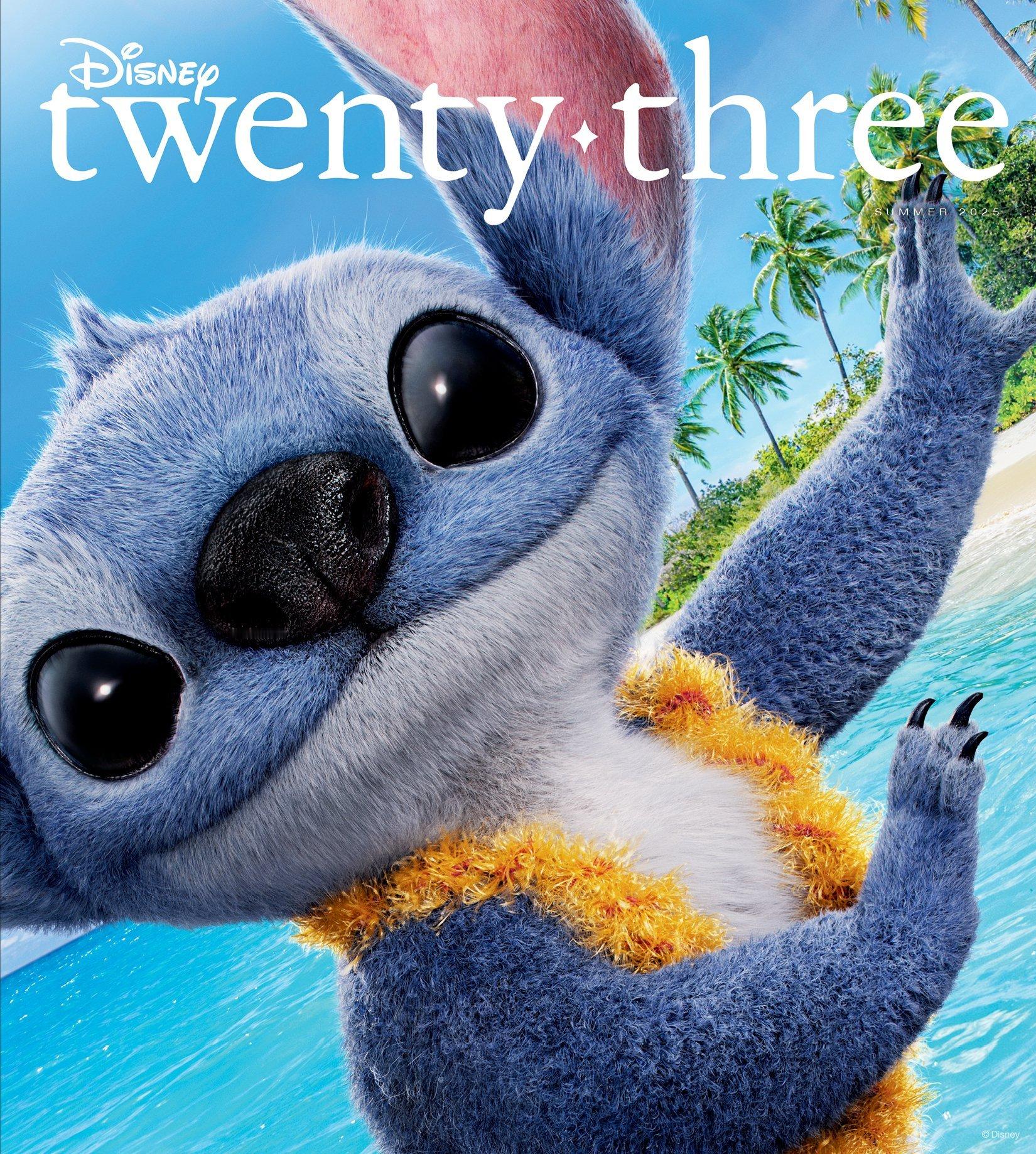 萌啊！史迪仔登上迪士尼杂志《Disney twenty-three》夏季刊封面，