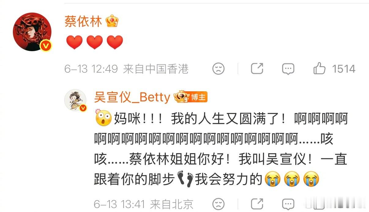 吴宣仪被蔡依林翻牌了吴宣仪 我就是26年最幸运的女人 打卡偶像演唱会被正主翻牌“
