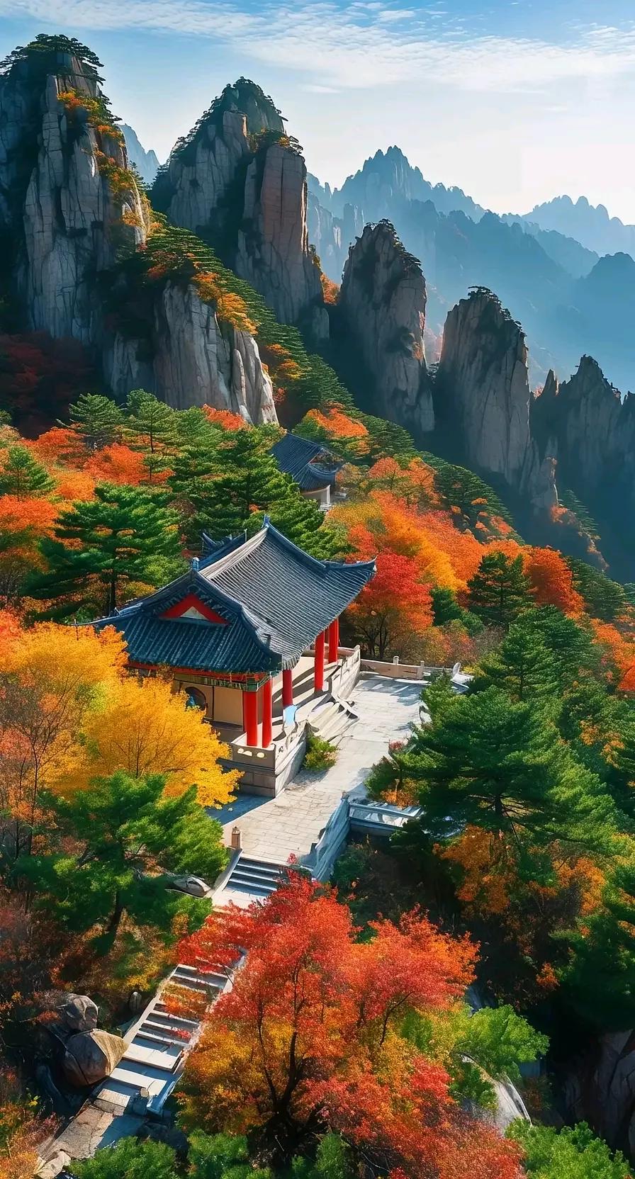 池边看鱼越，
山头观鸟飞。