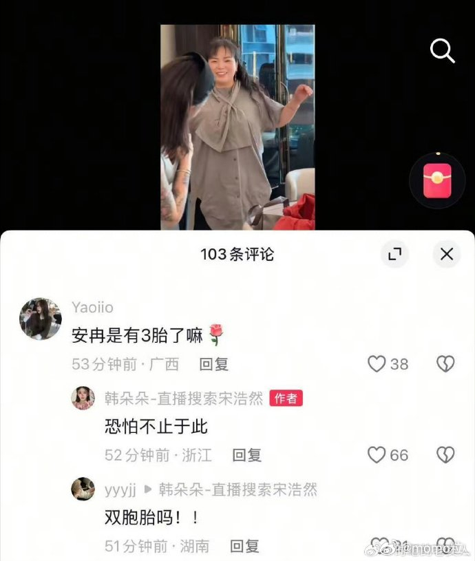 韩安冉三胎是双胞胎 生孩子是会上瘾吗？怎么感觉韩安冉一直在怀孕生小孩 ​​​
