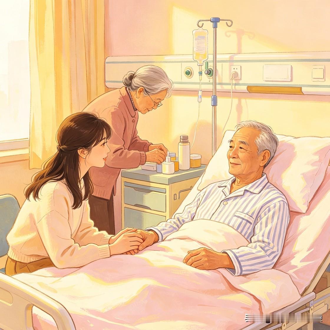 我建议
去医院看病
最好是三个人陪着

一个人就专心陪着病人。

寸步不离地照顾