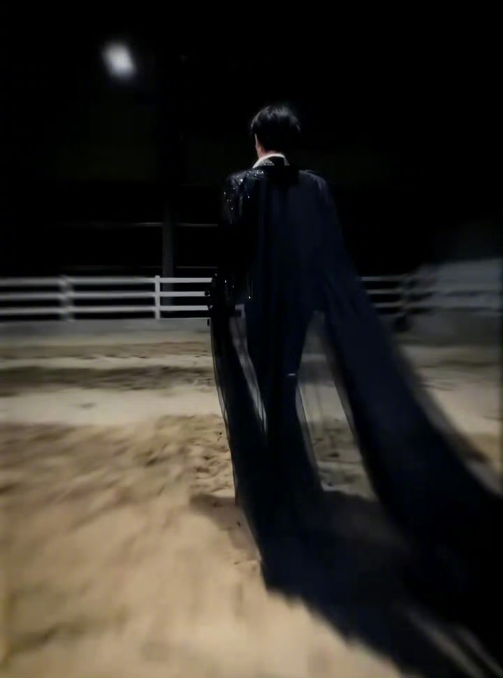 杨洋  执剑回眸，冷峻矜贵，“黑马王子”登场！🖤🐎🗡️ 杨洋执剑黑马王子
