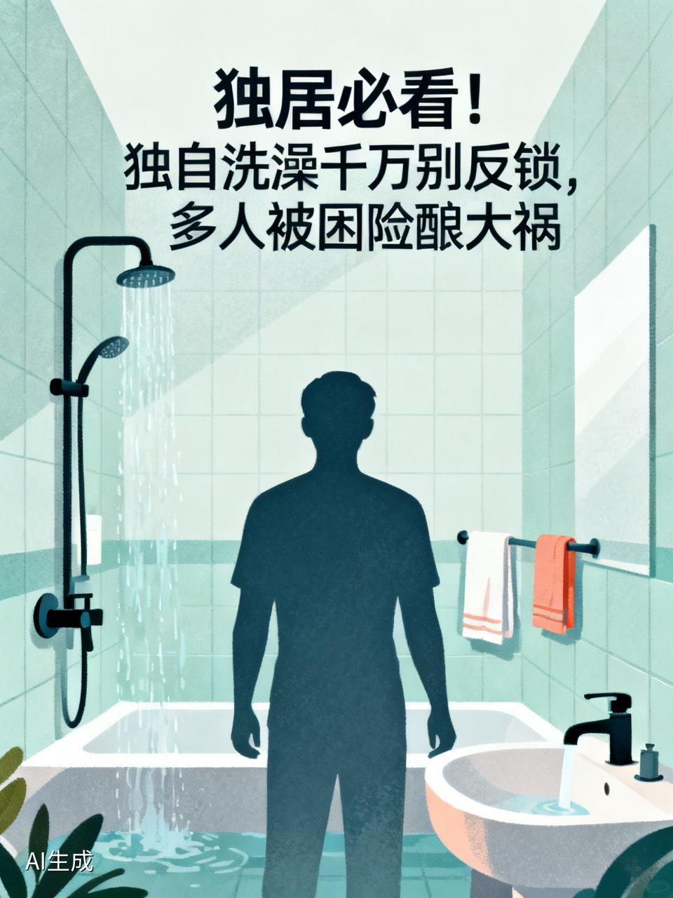 独居必看！独自洗澡千万别反锁，多人被困险酿大祸
 
所有一个人住的朋友，这条保命
