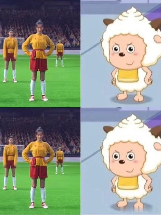 迪丽热巴钰珑懒羊羊塑原来钰珑是懒羊羊塑 哈哈谁发现的，迪丽热巴在《功夫女足》里钰
