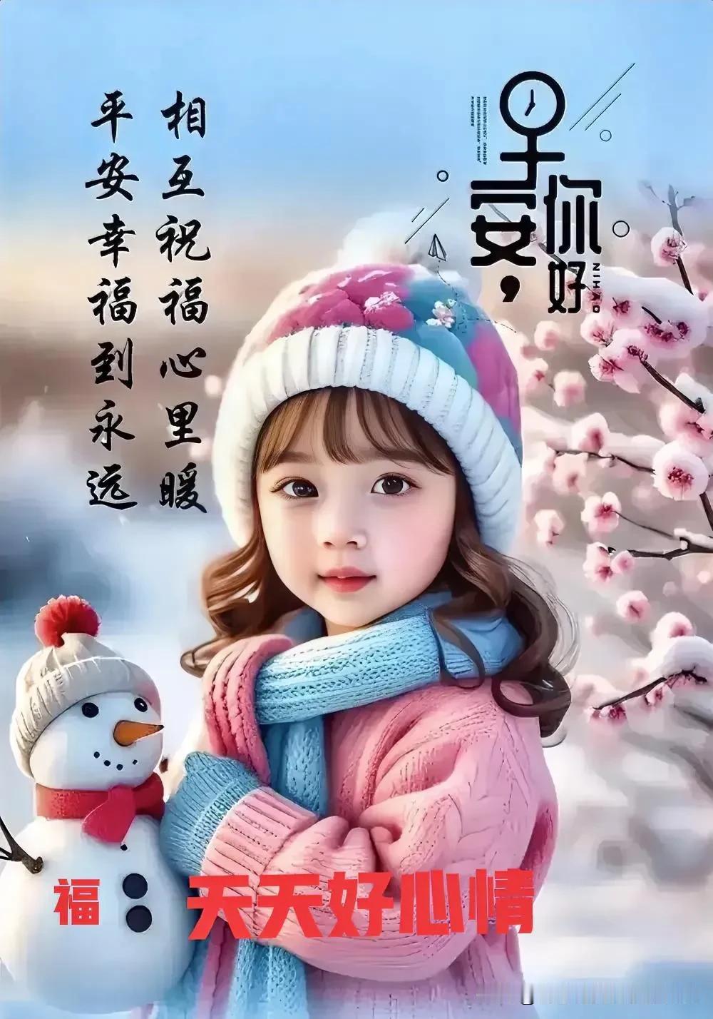 冬雪落成梅花白，
晓风吹过柳叶翠。
[玫瑰]
冬雪落成梅花白，
暮云飘去月色暖。