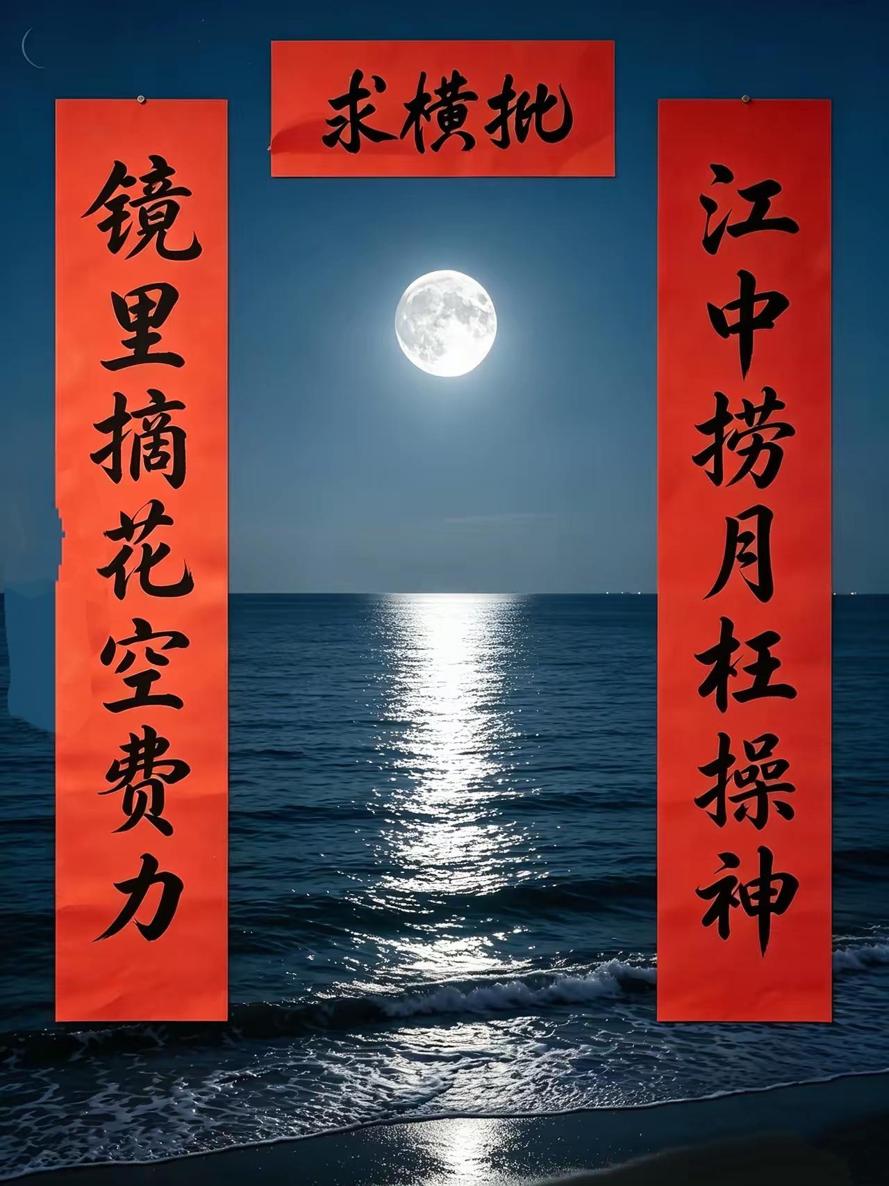 昨天到江边去游玩，看到河堤上写了副对联，唯独横批空置着，至今无人能对，在此诚邀全
