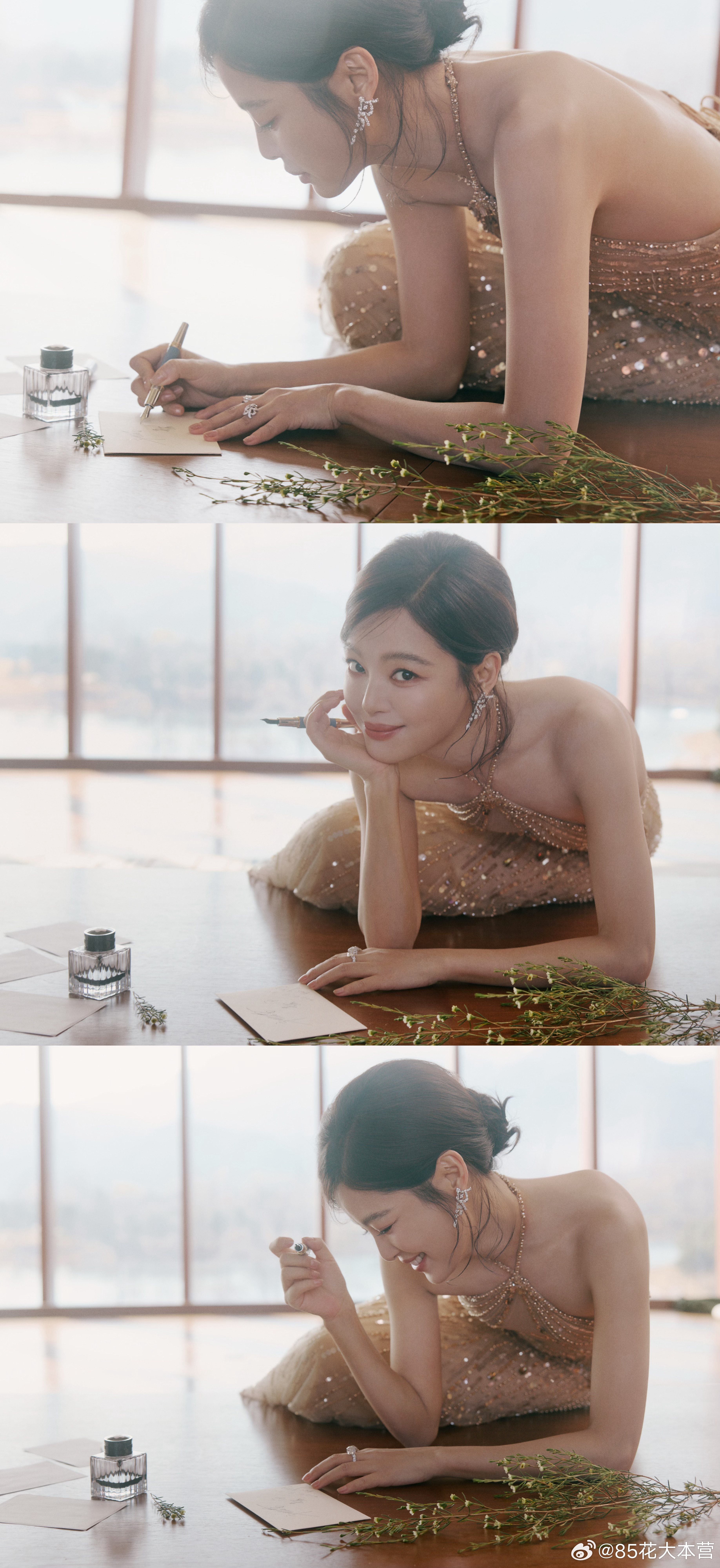 辛芷蕾｜CMG中国电影盛典造型出图～华丽又仙气的高定，很配担任宣传大使的威尼斯影