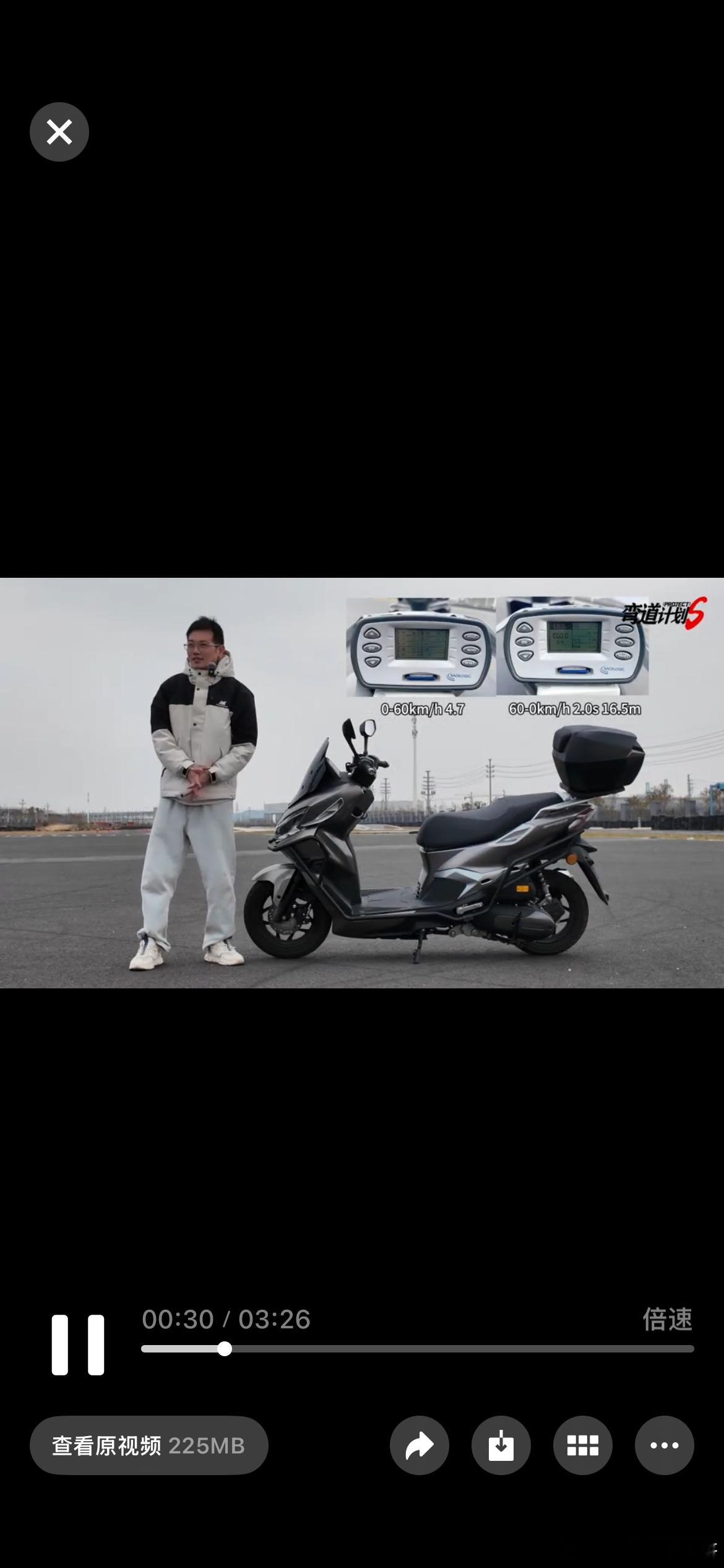 提前曝光一下评测内容截图，这台150踏板的动力有点猛 