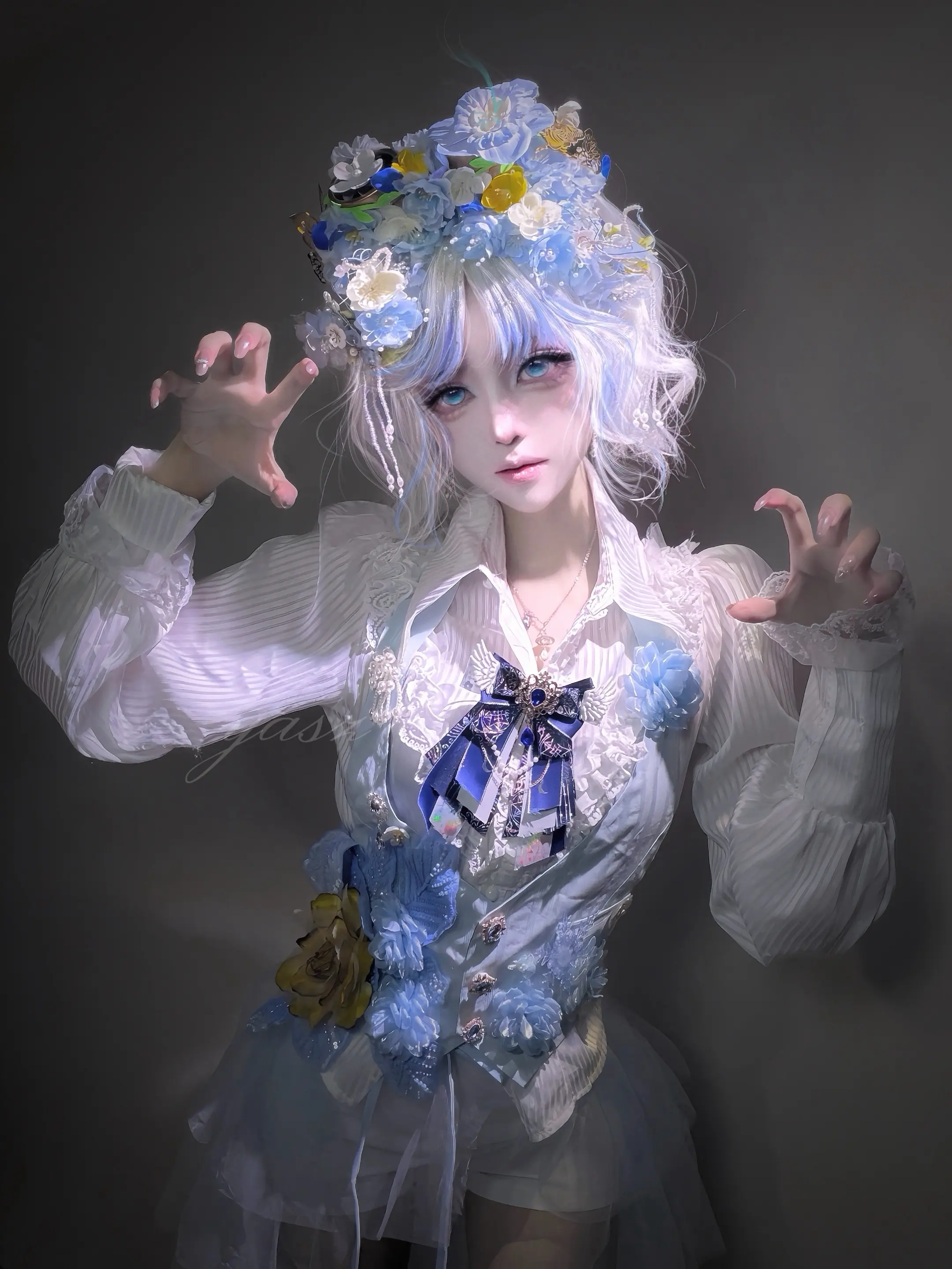 蓝晒。