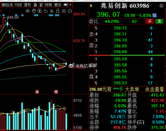 赵姨，德叔，臭农，北京君正，普然股份领跌存储芯片这轮是最惨的，龙头没有50%也有