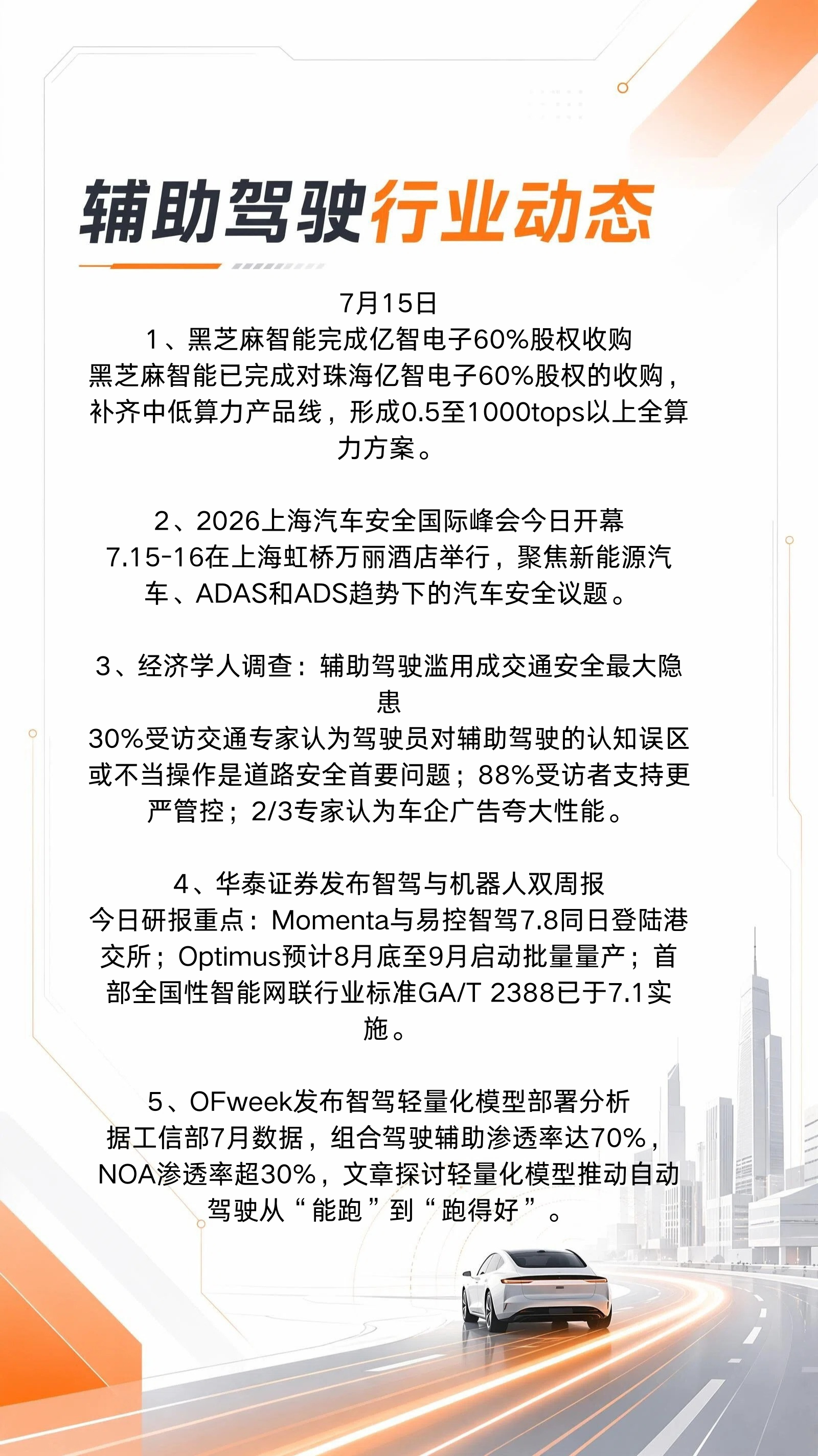 7月15日行业动态⬇️ 