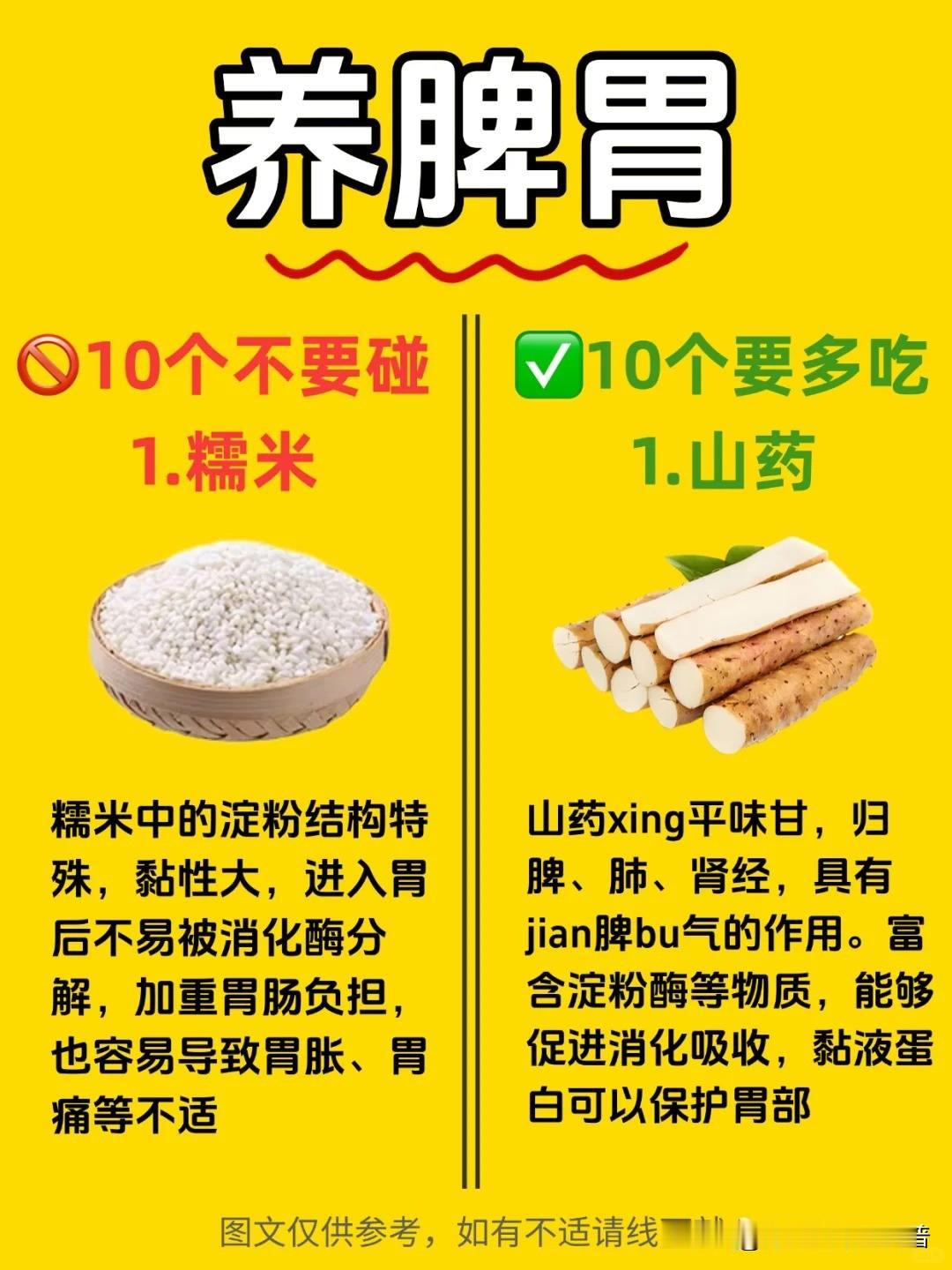 养好脾胃｜记住这10多吃10少吃❗❗❗