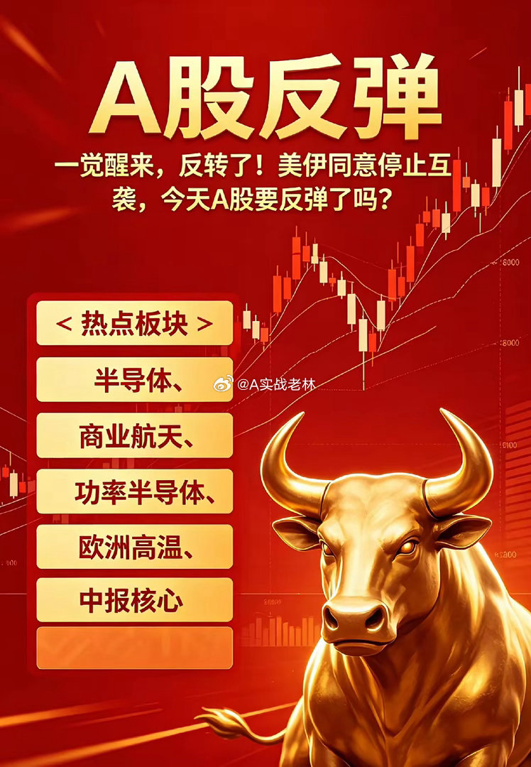 美伊同意停止互袭,今天A股要反弹了吗？一、热点消息①据AXIOS，一位美国高级官