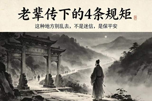 老辈传下的4条规矩：这4种地方别乱去，不是迷信，是保平安