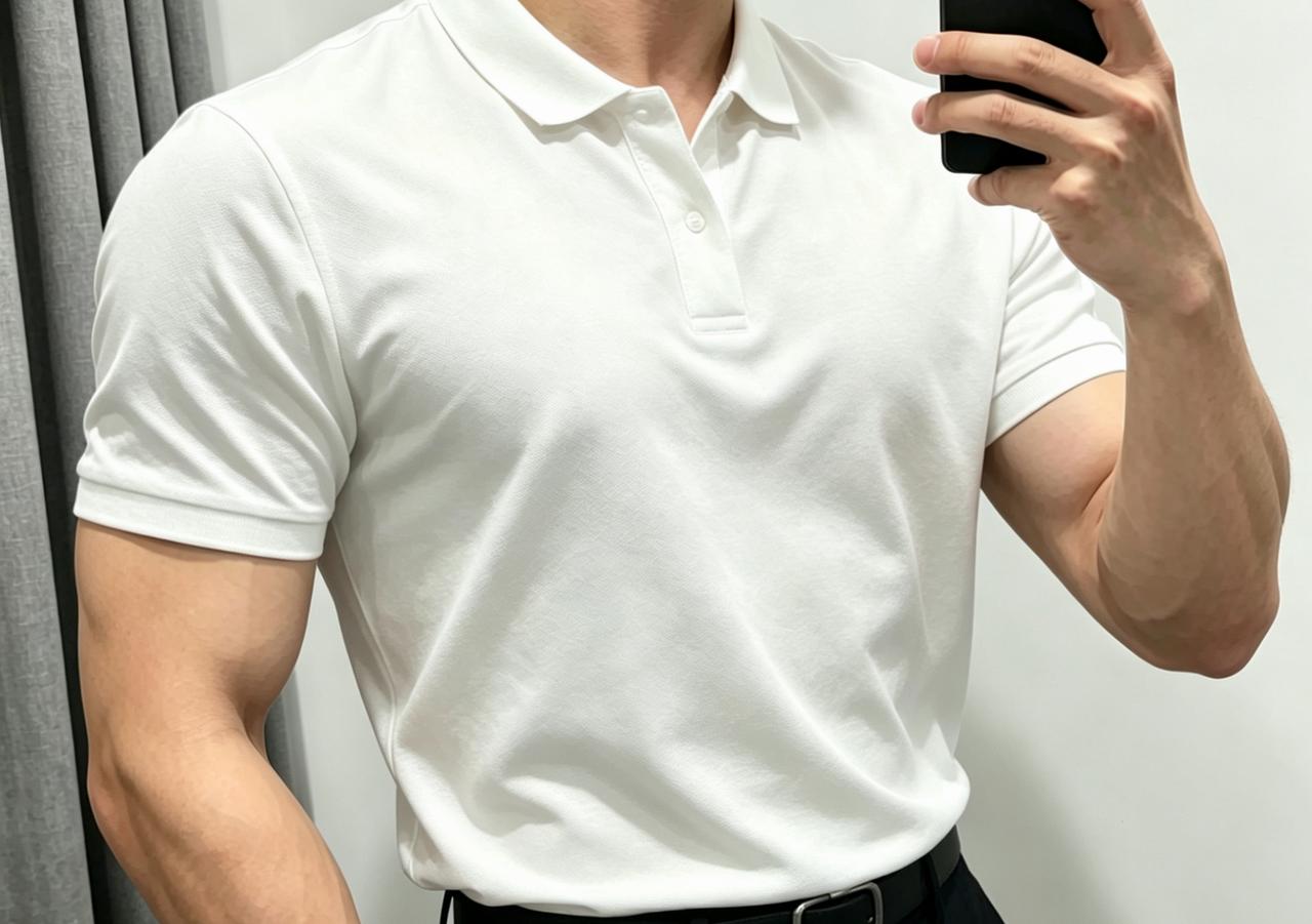 轻熟+人夫风polo衫穿搭