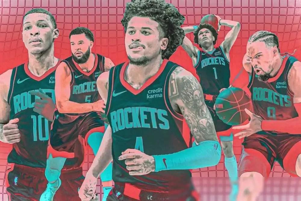 火箭面对缺少，7名轮换的开拓者，有希望取得一波九连胜。
第一，开拓者，小西蒙斯，