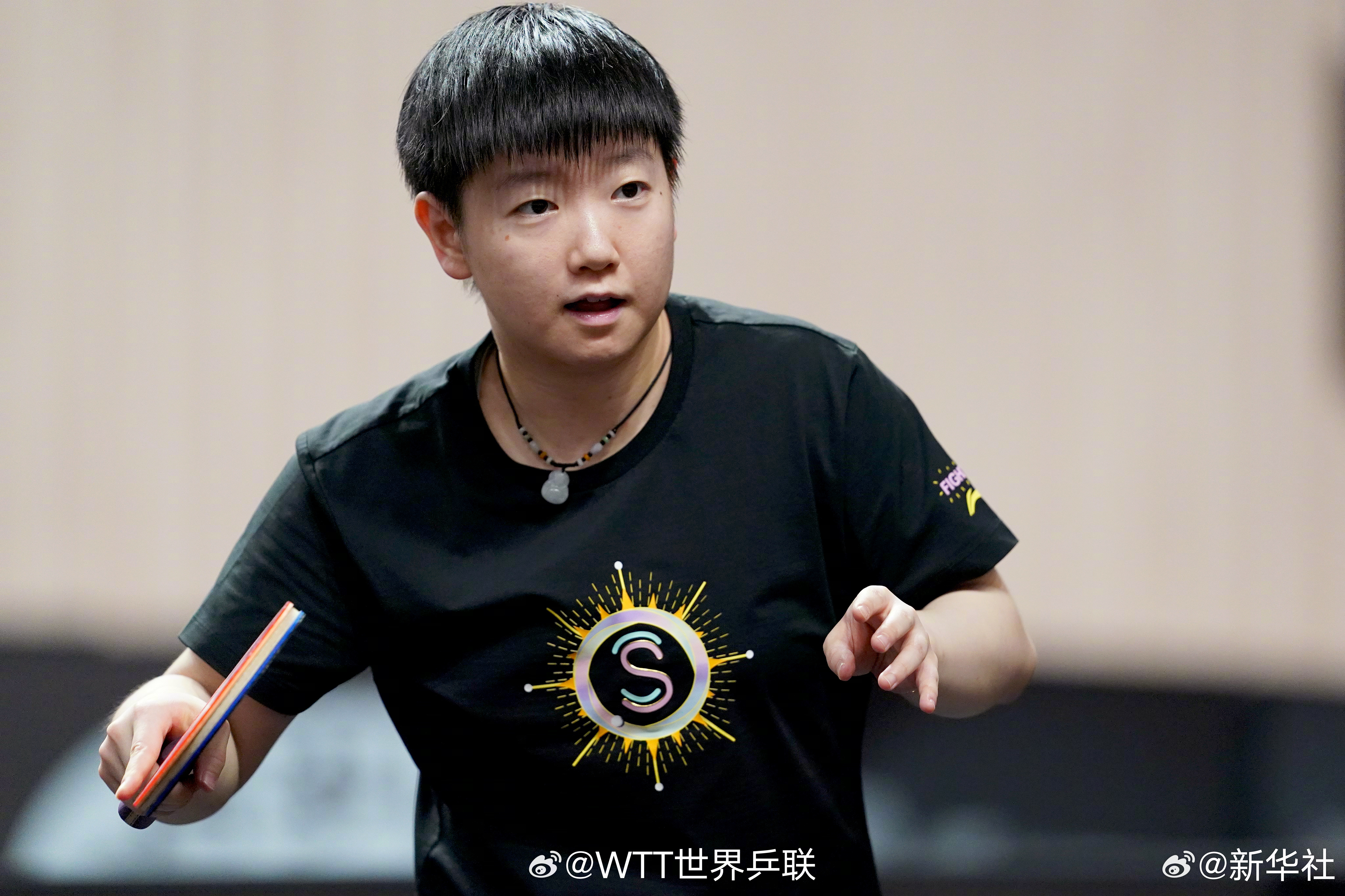 #孙颖莎王楚钦赛前训练图集#【#国乒备战训练高清图集#】明天，2025WTT横滨