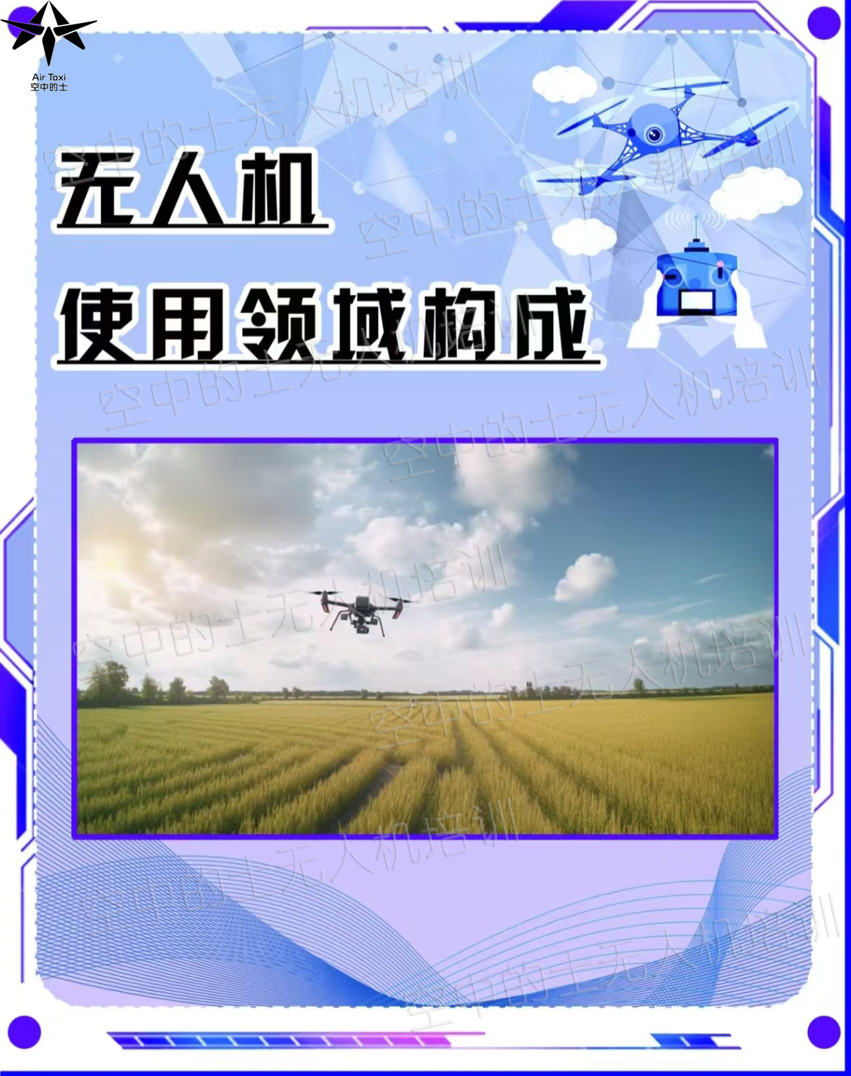 无人机使用领域大揭秘，构成超精彩！ 无人机的使用领域广泛多元，犹如一幅绚丽多彩的