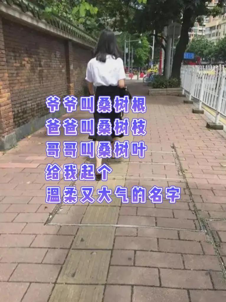 自己姓啥我们决定不了，但是名字可以呀？
爷爷叫桑树根
爸爸叫桑树枝
哥哥叫桑材叶