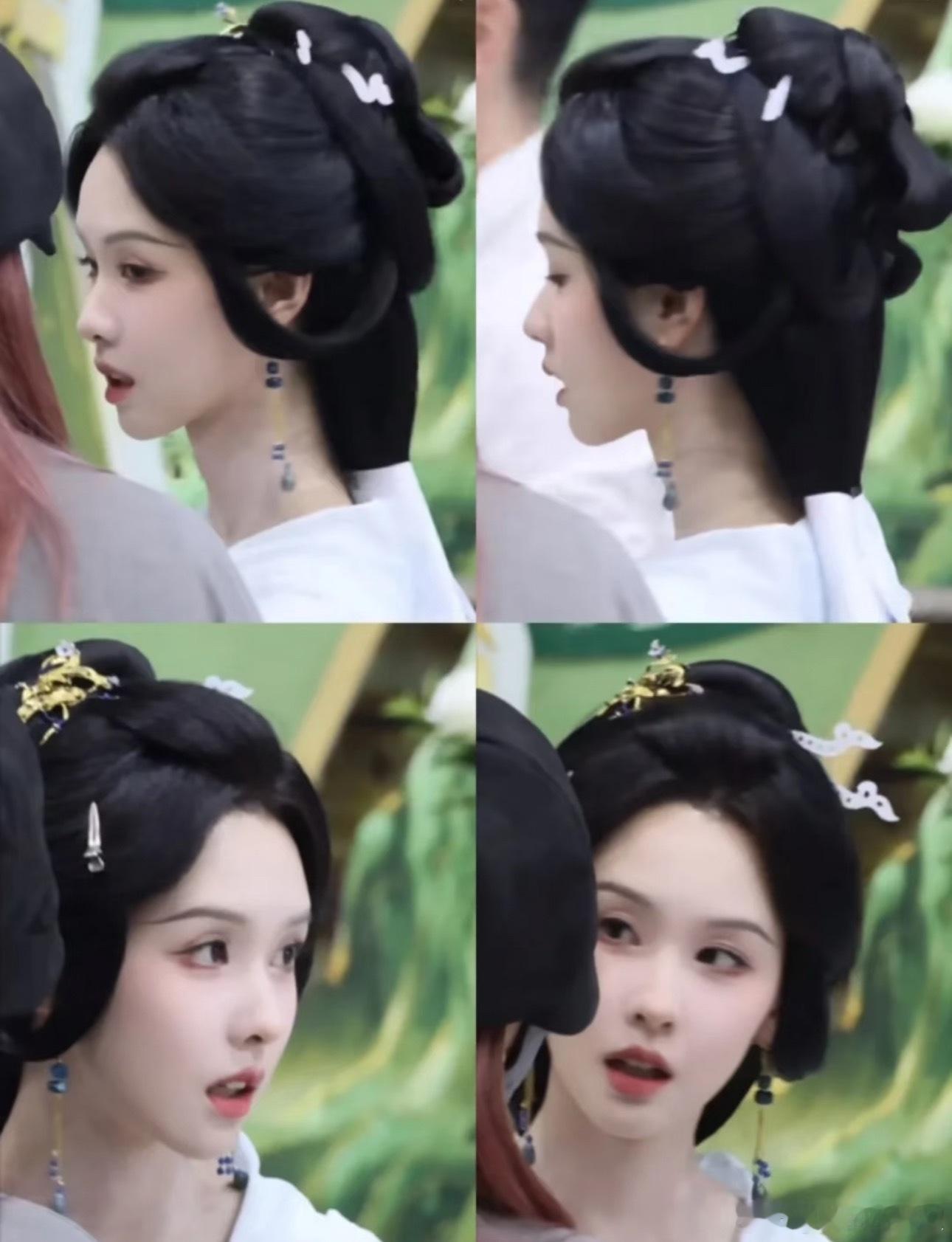 她妆造缘真好，这梳发好精致 ​​​