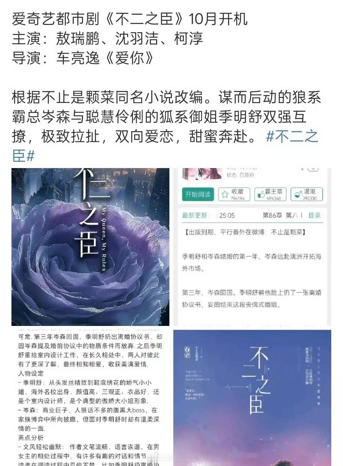 敖瑞鹏不二之臣女主换沈羽洁 想要看敖瑞鹏、李兰迪二搭的粉丝，这下要伤心了啊！没想