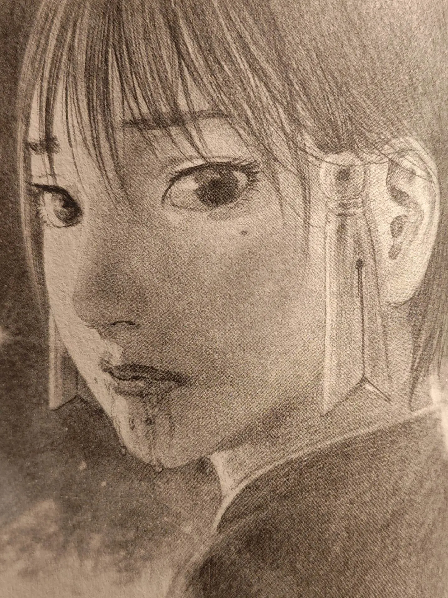 局部。绘画笔记
