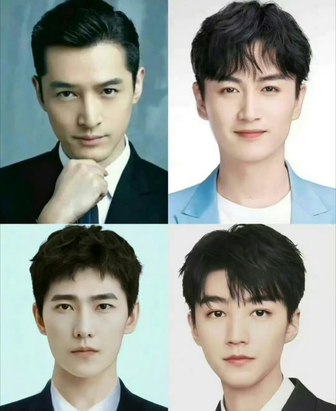 网友提名的80、85、90、95生颜值top分别是：胡歌、陈晓、杨洋、王俊凯 ​