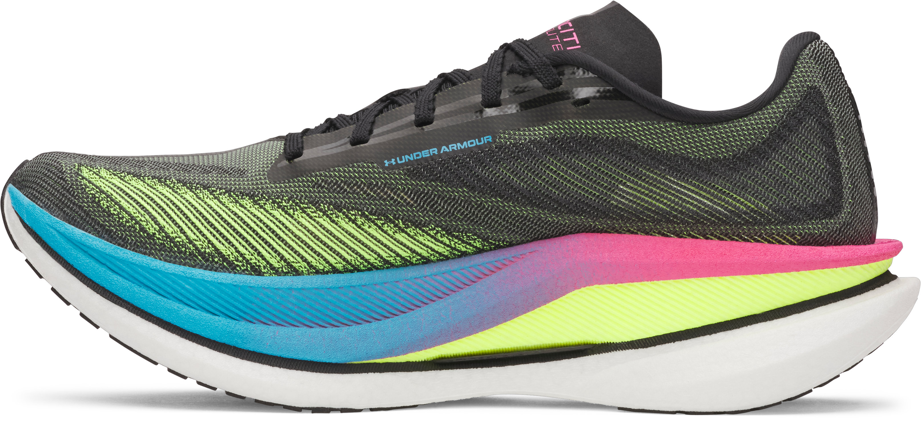 UA Velociti Elite 3搭载安德玛独家设计的中底系统，巧妙结合了精