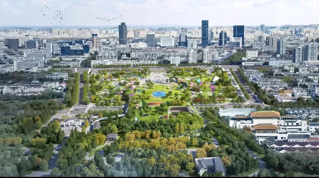 千佛山广场效果图