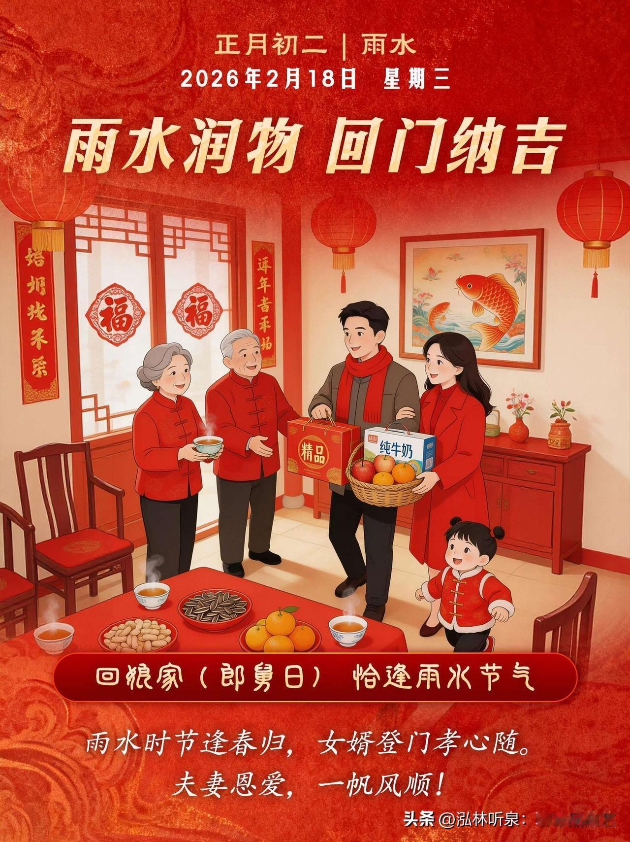 百年一遇！大年初二撞上雨水节气，今年开年就“水浇春”

朋友们，今天这个日子可不